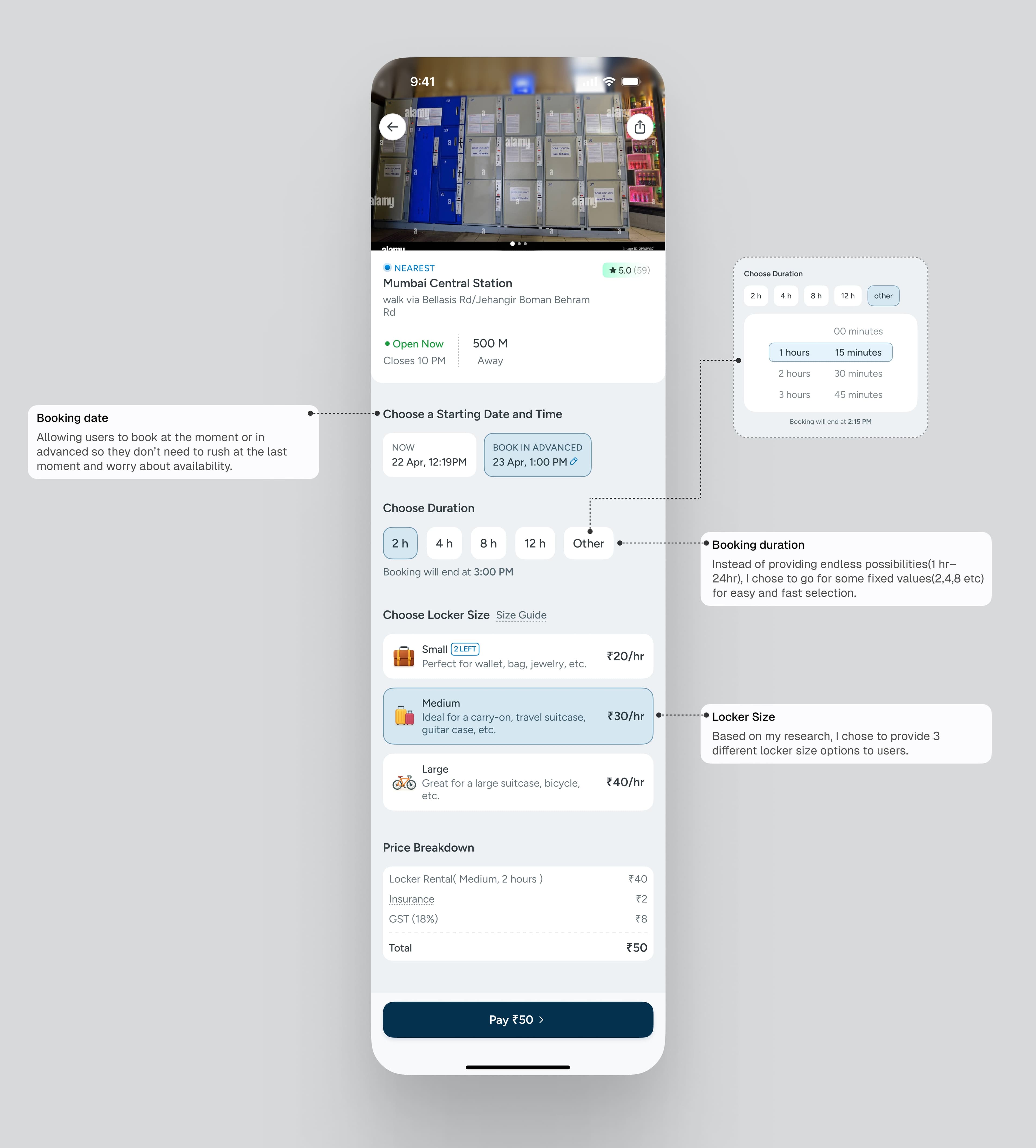 Station Details Page