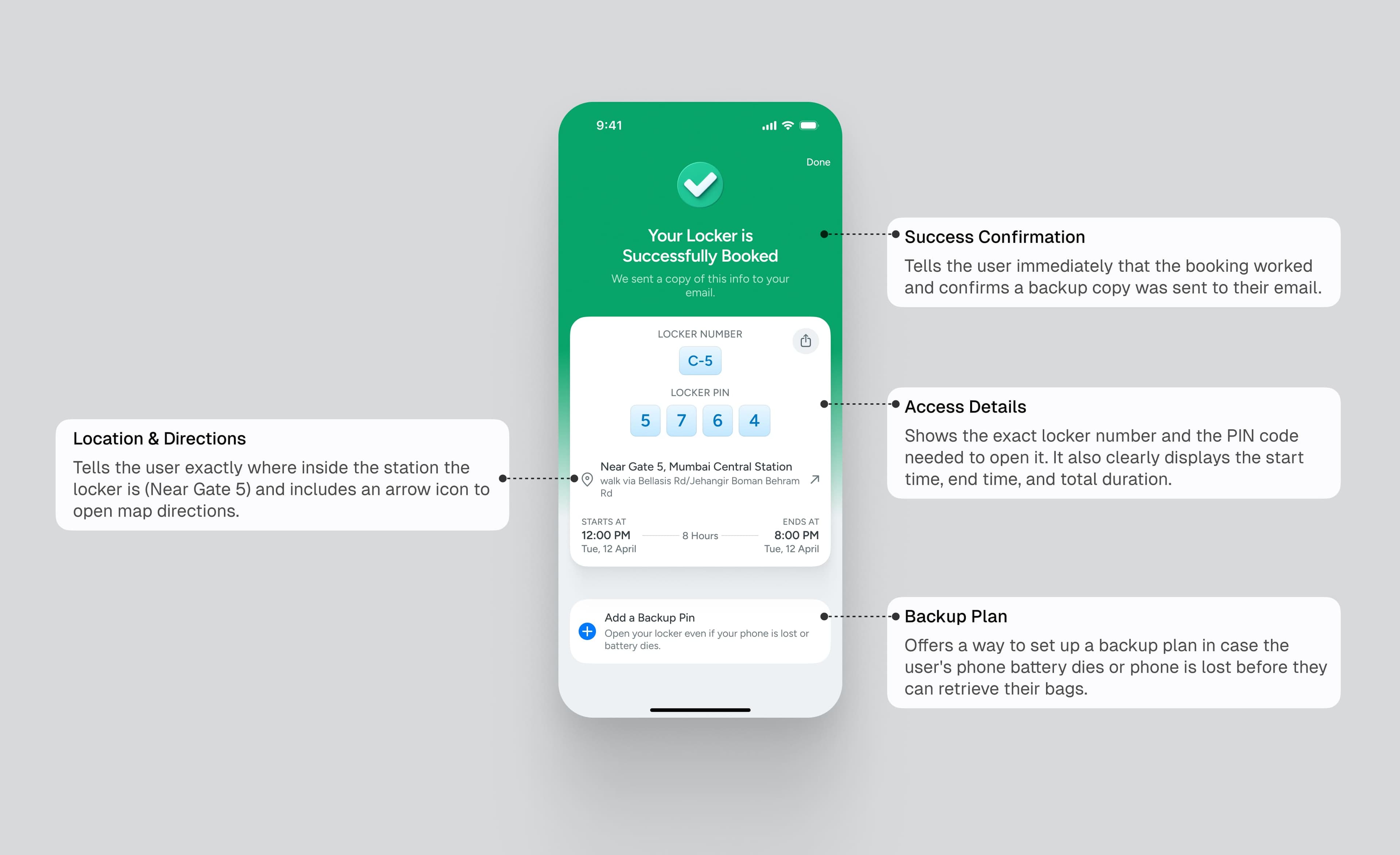 Booking Success & Access Details